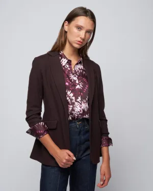 superfine merino hacking jacket - bordeaux