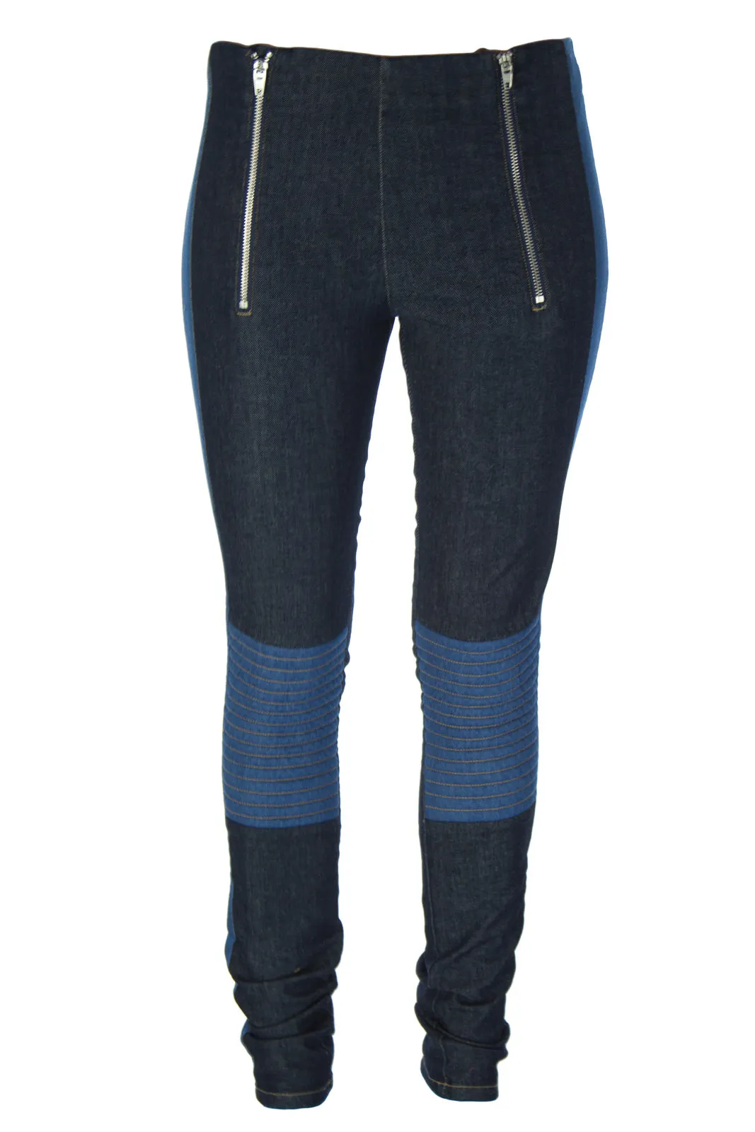 SURFACE TO AIR Women's Dk Blue   Lt Blue Ella Denim Leggings $245 NEW