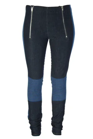 SURFACE TO AIR Women's Dk Blue   Lt Blue Ella Denim Leggings $245 NEW