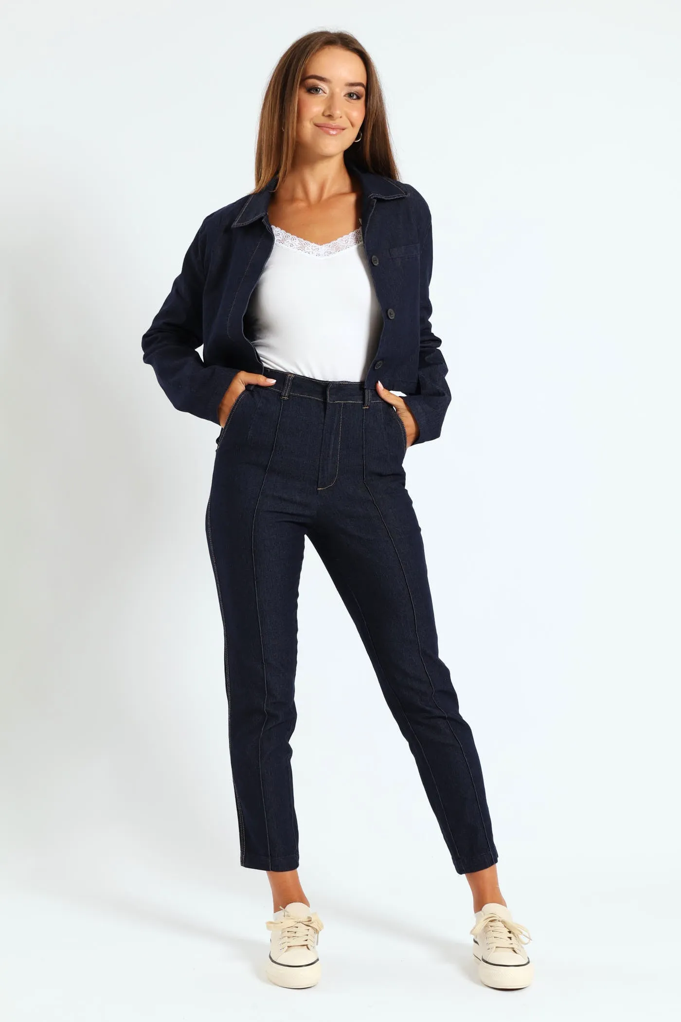 Tailored Slimleg Jean - Dark Wash