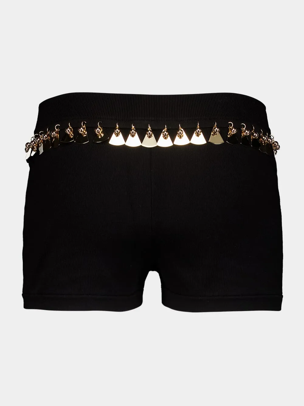 Tassel-Trim Knitted Shorts