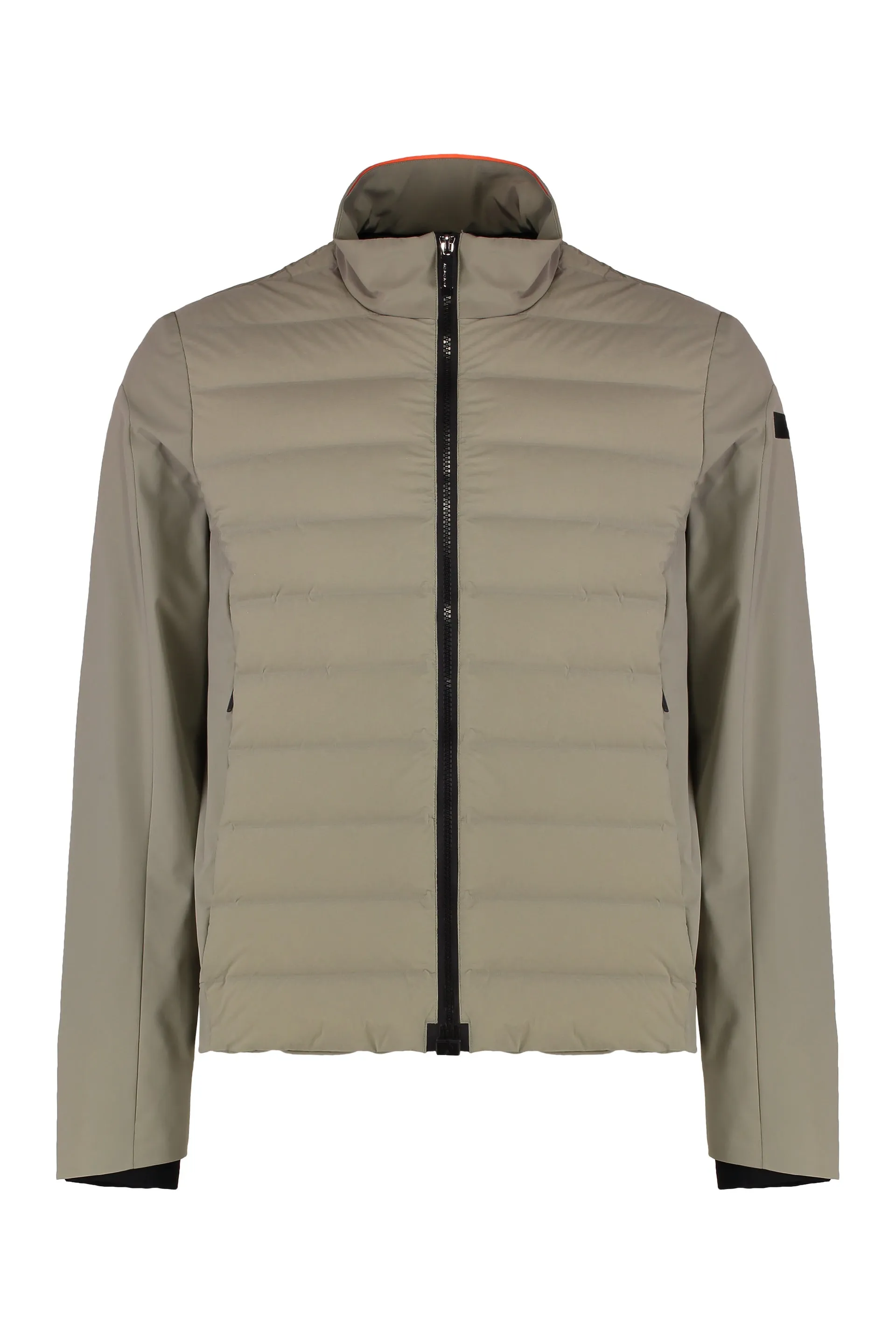 Techno fabric down jacket