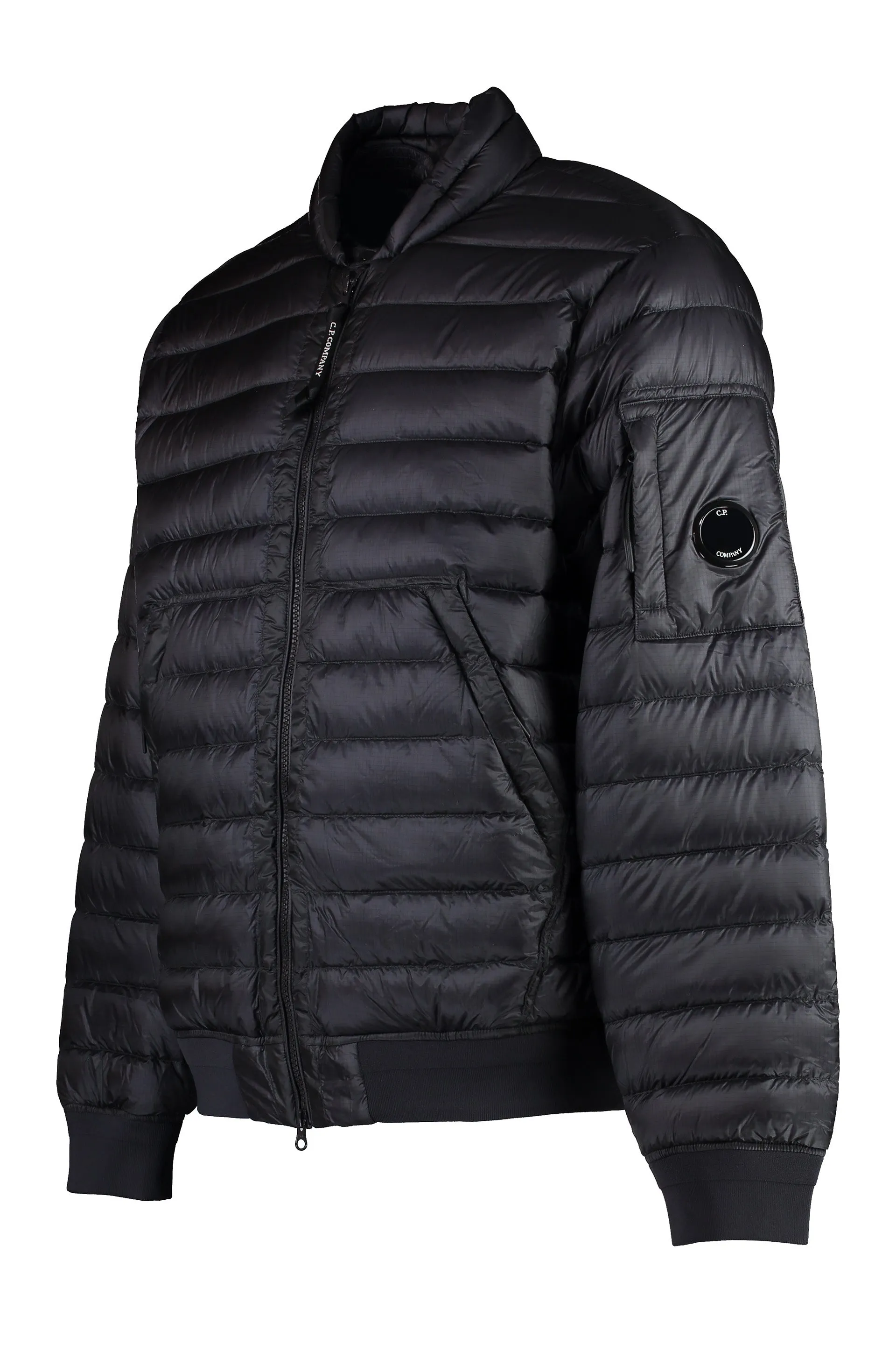 Techno-nylon down jacket