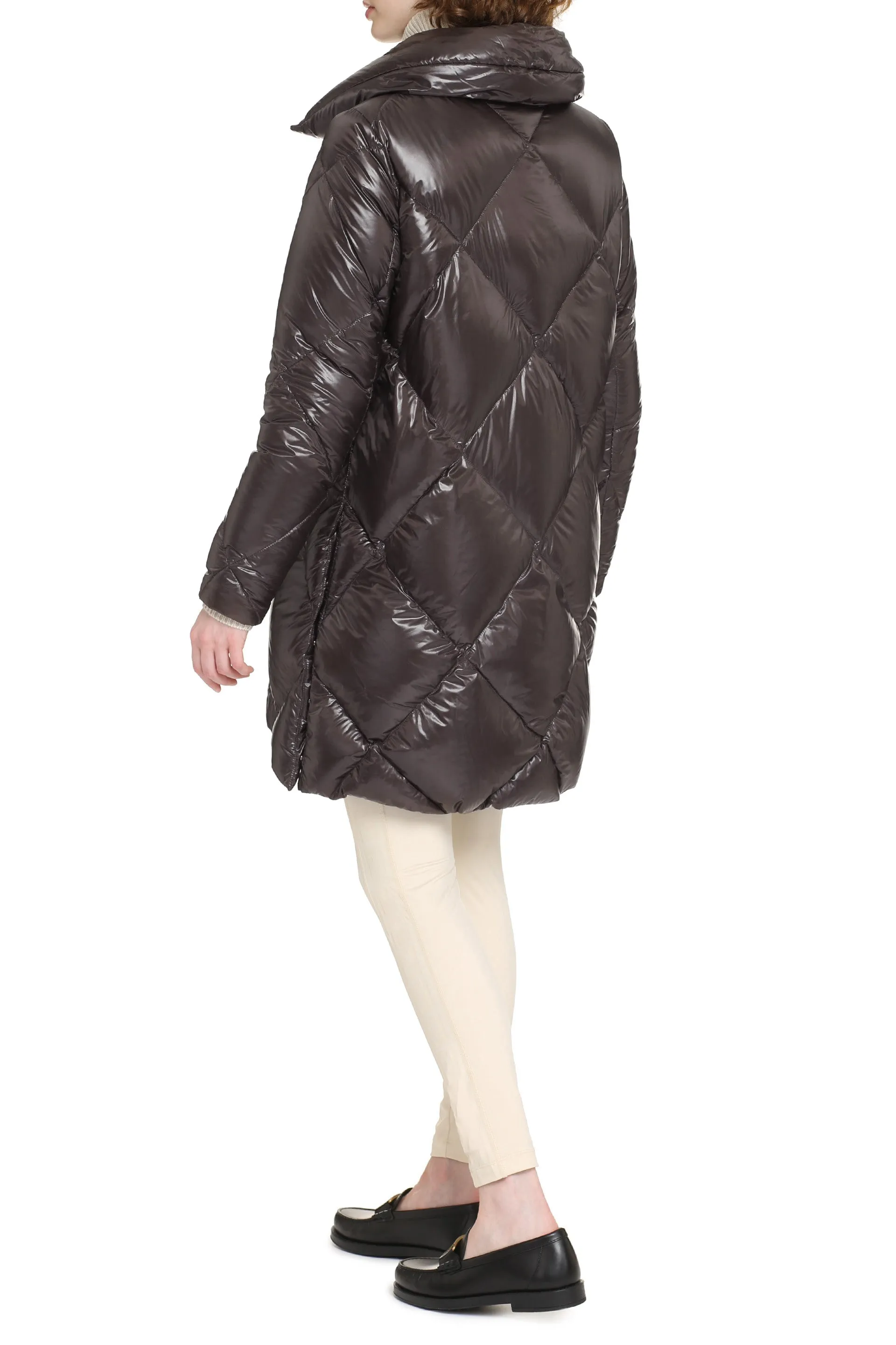 Techno-nylon down jacket