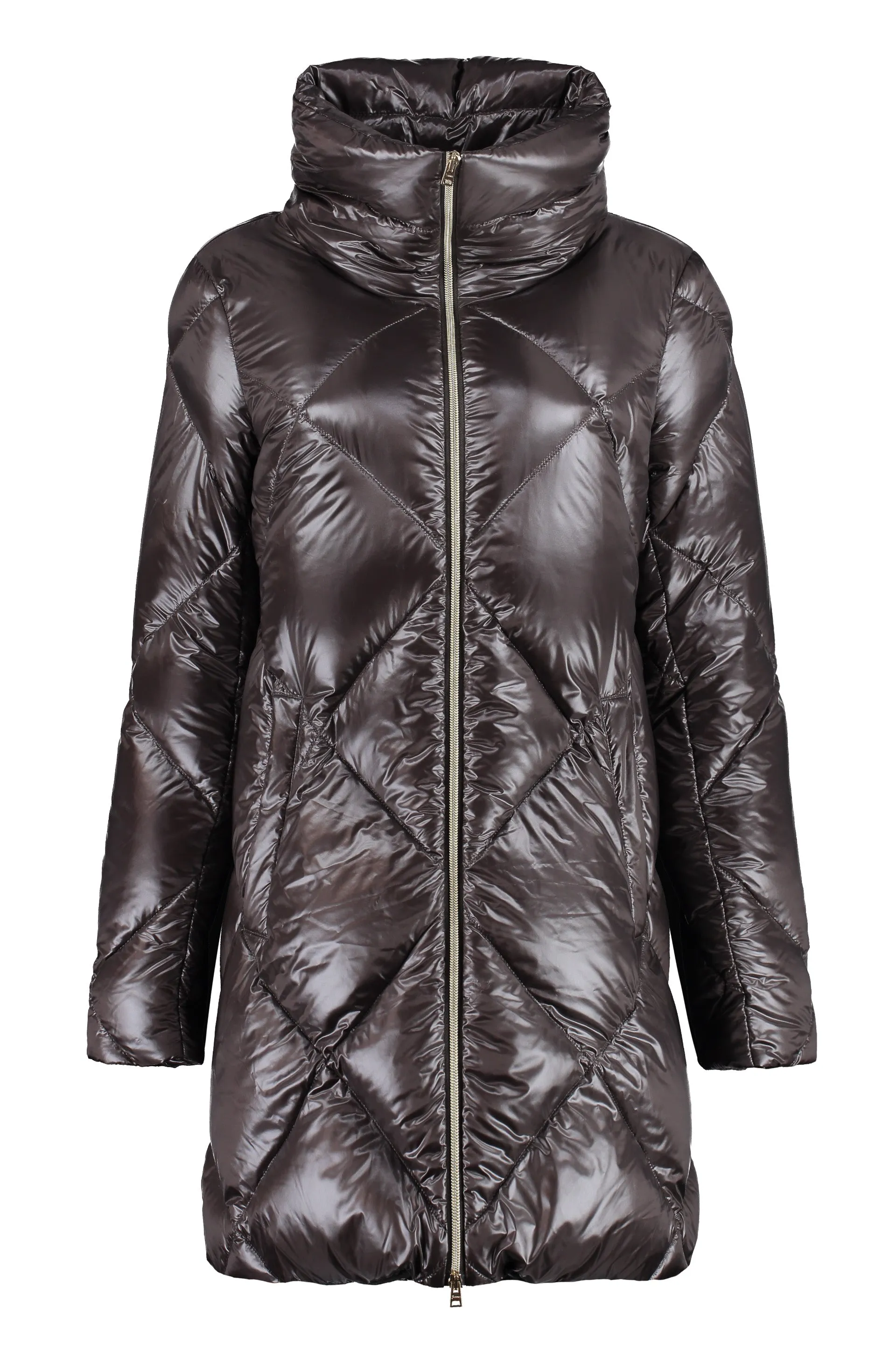 Techno-nylon down jacket