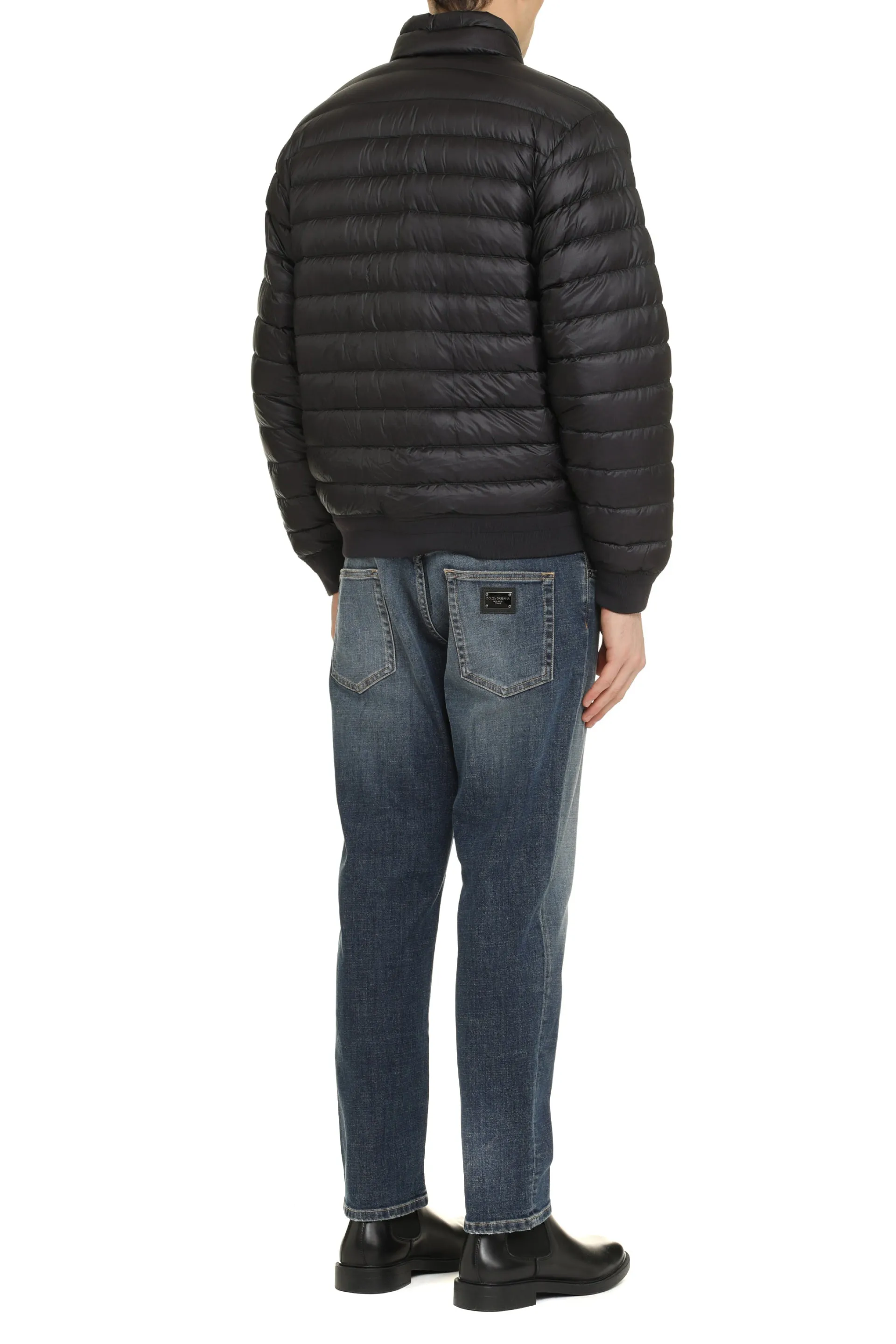 Techno-nylon down jacket
