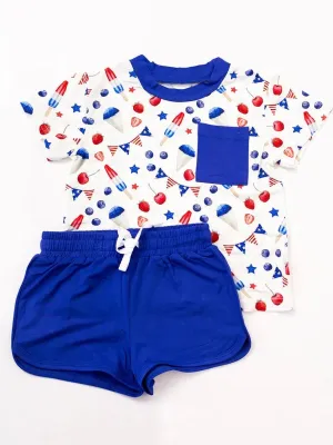 The Fourth Bamboo Varsity Short Set - T-Shirt & Shorts