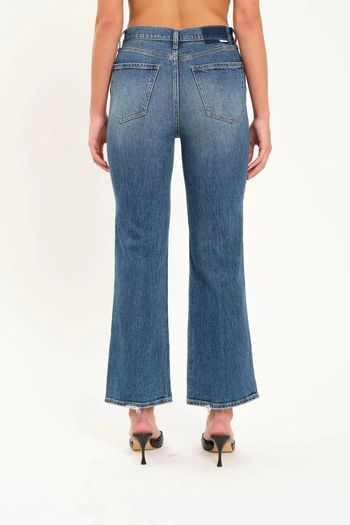 The Soho High Rise Ankle Flare Denim by Daze Denim - Rush Hour