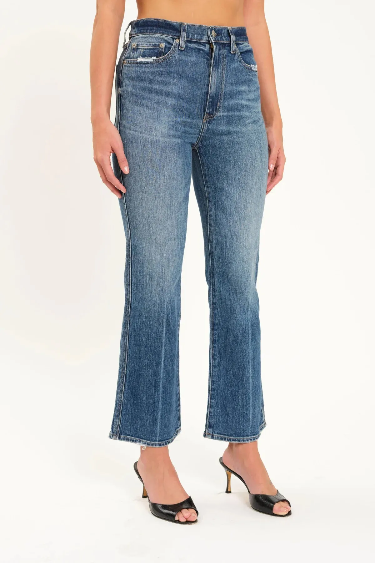 The Soho High Rise Ankle Flare Denim by Daze Denim - Rush Hour