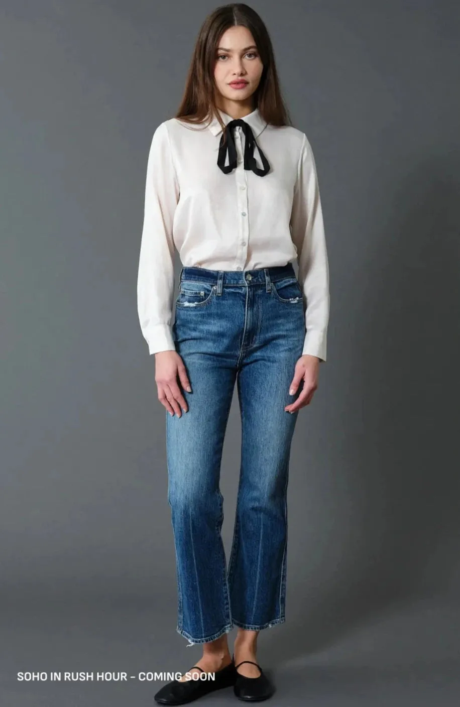 The Soho High Rise Ankle Flare Denim by Daze Denim - Rush Hour