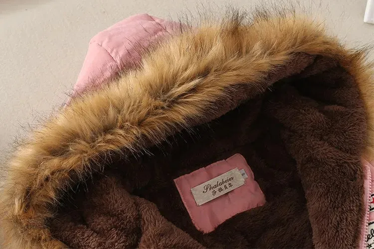 Theodora – Winterjacke mit Fellkapuze
