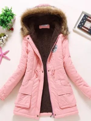 Theodora – Winterjacke mit Fellkapuze