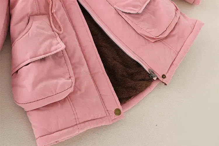 Theodora – Winterjacke mit Fellkapuze