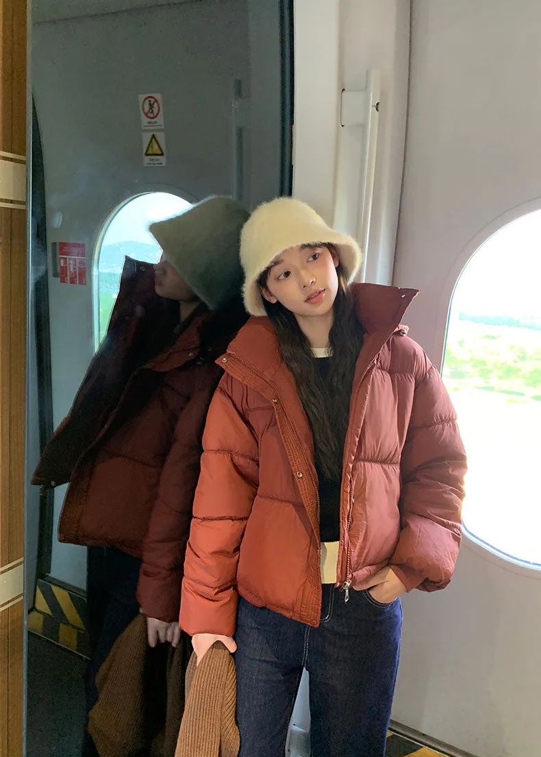 Thickened Quilted Hooded Puffer Jacket - Water-resistant Women's Outerwear