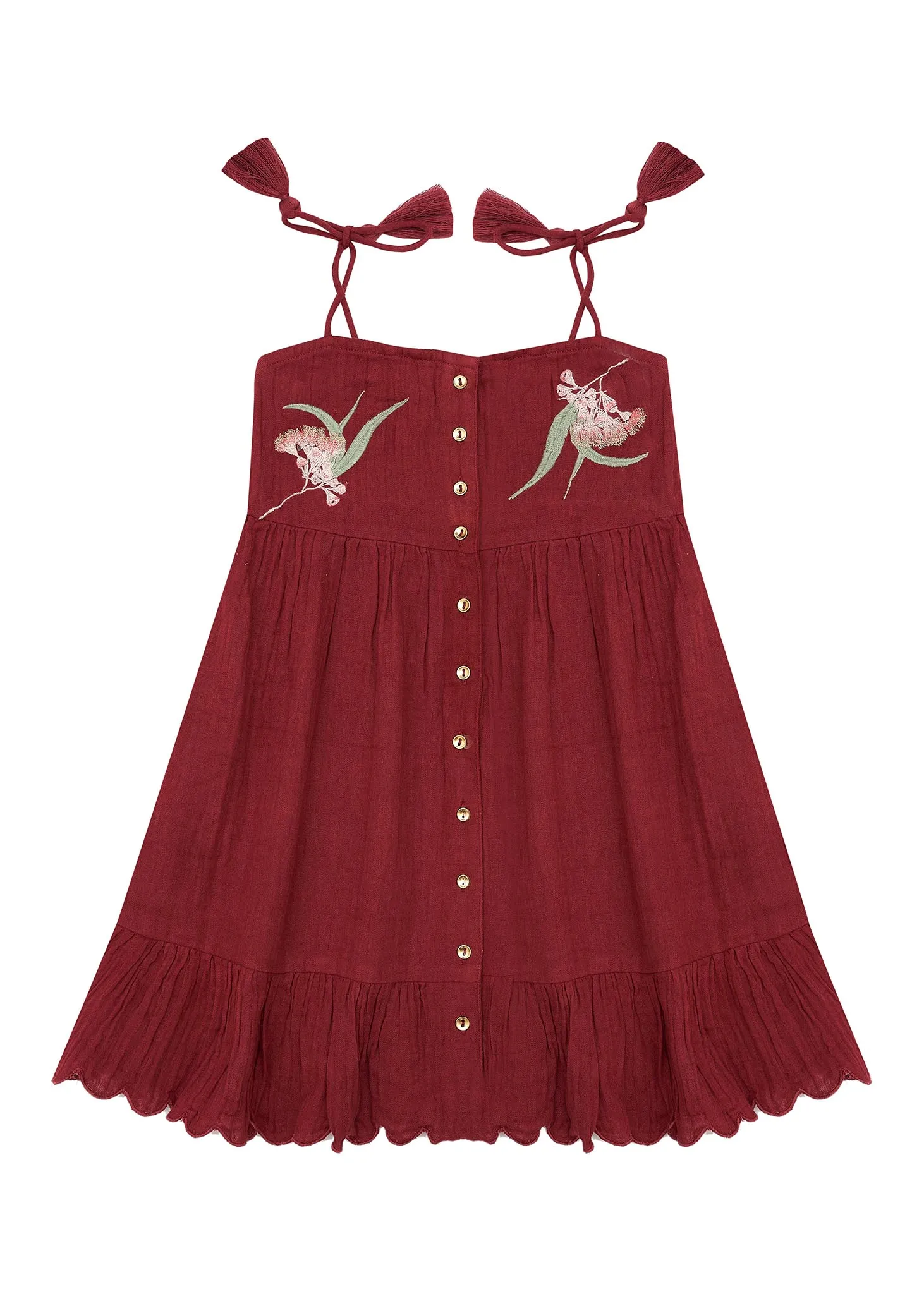 Tinsel Dress - Cherry Glaze