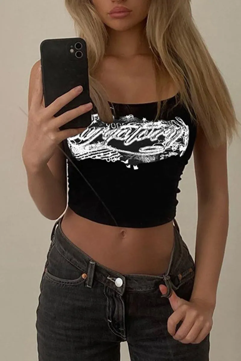 TL628 Graphic Streetwear Cami