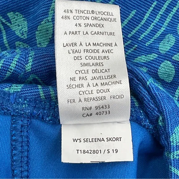 Toad&amp;Co NWOT Seleena Skort Retired Color / Print Skirt Built In Shorts w Pockets
