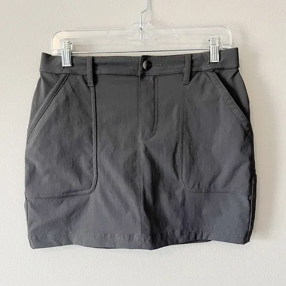 Toad&amp;Co NWT Rover Skort Skirt/Short Combo Soot Gray Size 4 Outdoors Athleisure