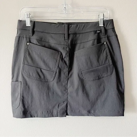 Toad&amp;Co NWT Rover Skort Skirt/Short Combo Soot Gray Size 4 Outdoors Athleisure