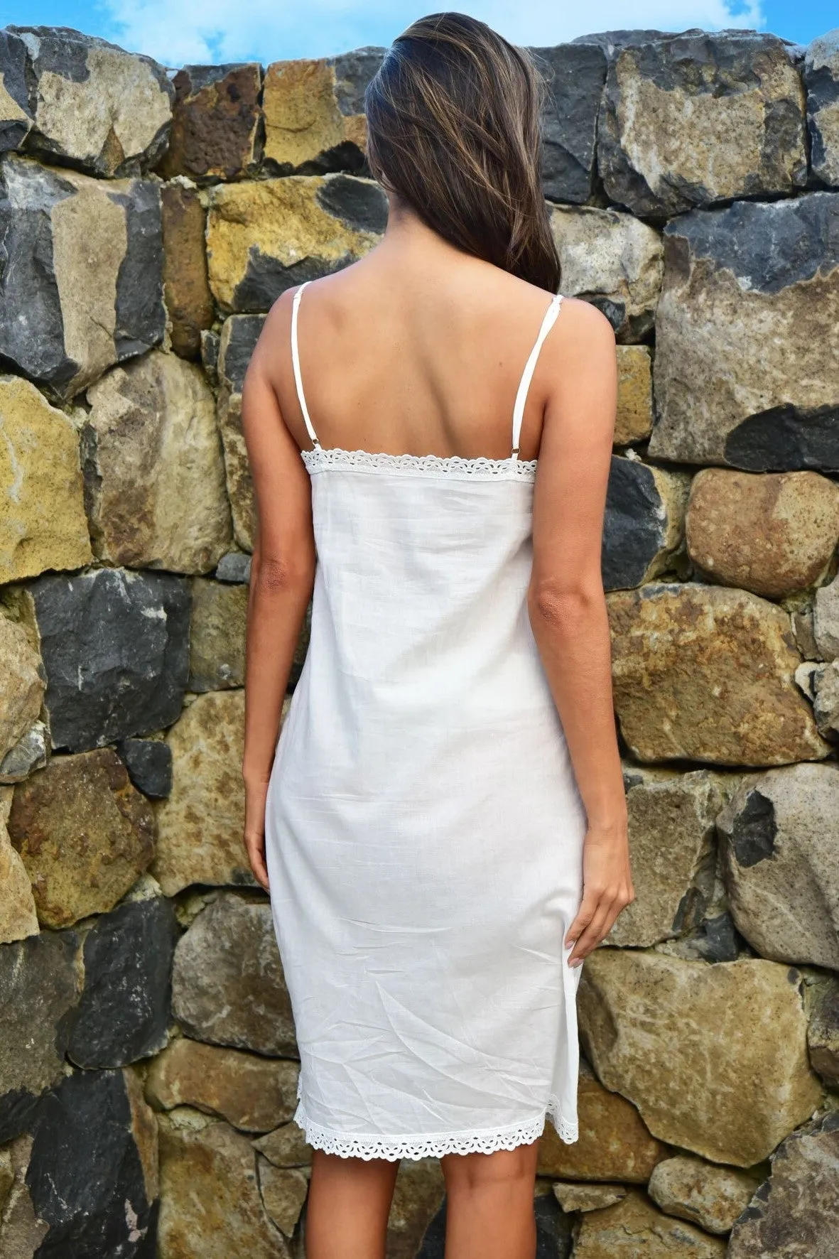 TRELISE COOPER Boudoir Baby Cotton Slip - White