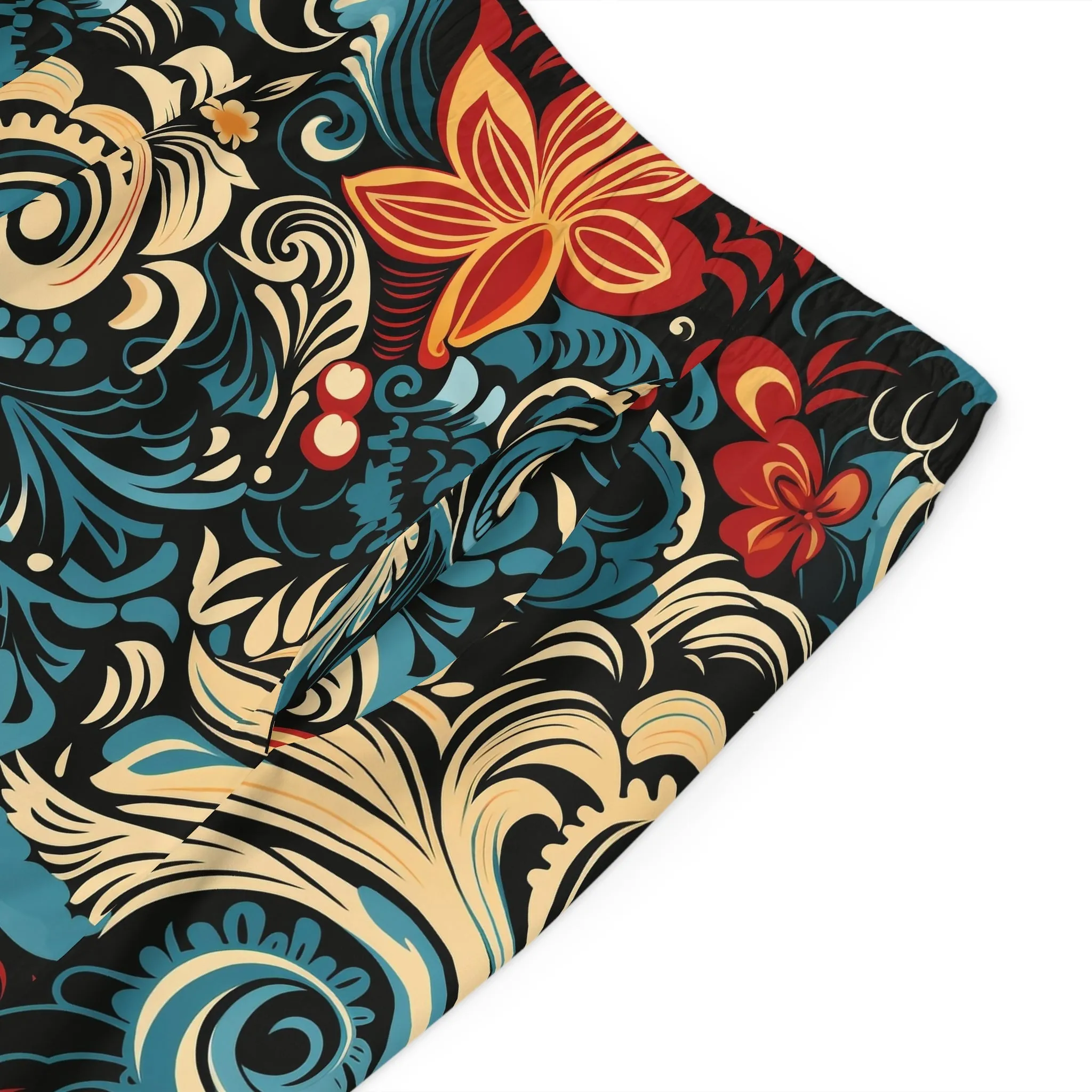Tropical Floral Men's Board Shorts | Perfect for Beach Days & Summer Fun