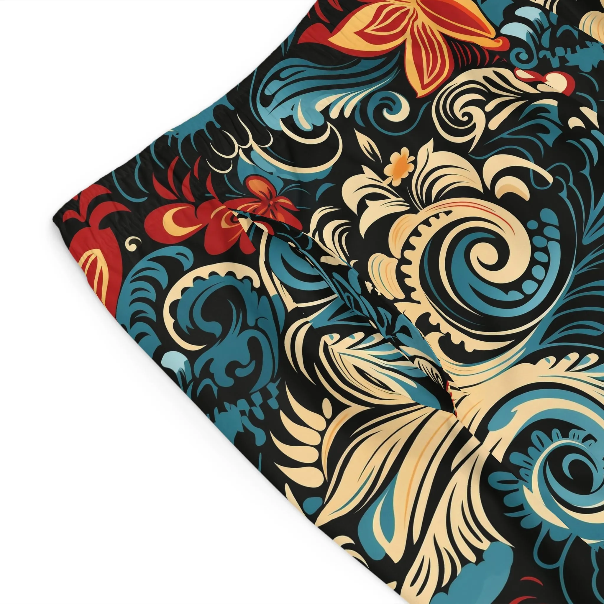 Tropical Floral Men's Board Shorts | Perfect for Beach Days & Summer Fun