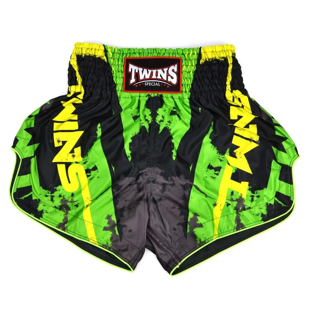 Twins Candy Muay Thai Shorts - Black/Green