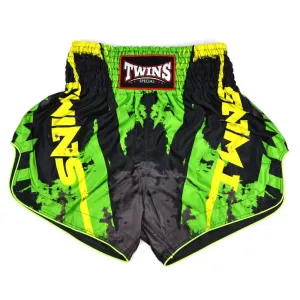Twins Candy Muay Thai Shorts - Black/Green