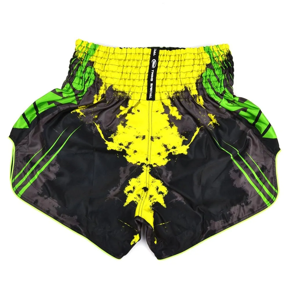Twins Candy Muay Thai Shorts - Black/Green
