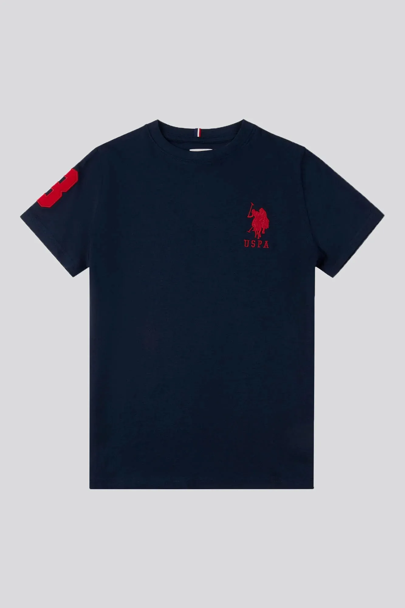 U.S. POLO ASSN.  - T-SHIRT PLAYER 3 T-SHIRT  NAVY / RED