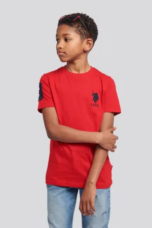 U.S. POLO ASSN.  - T-SHIRT PLAYER 3 T-SHIRT  NAVY / RED
