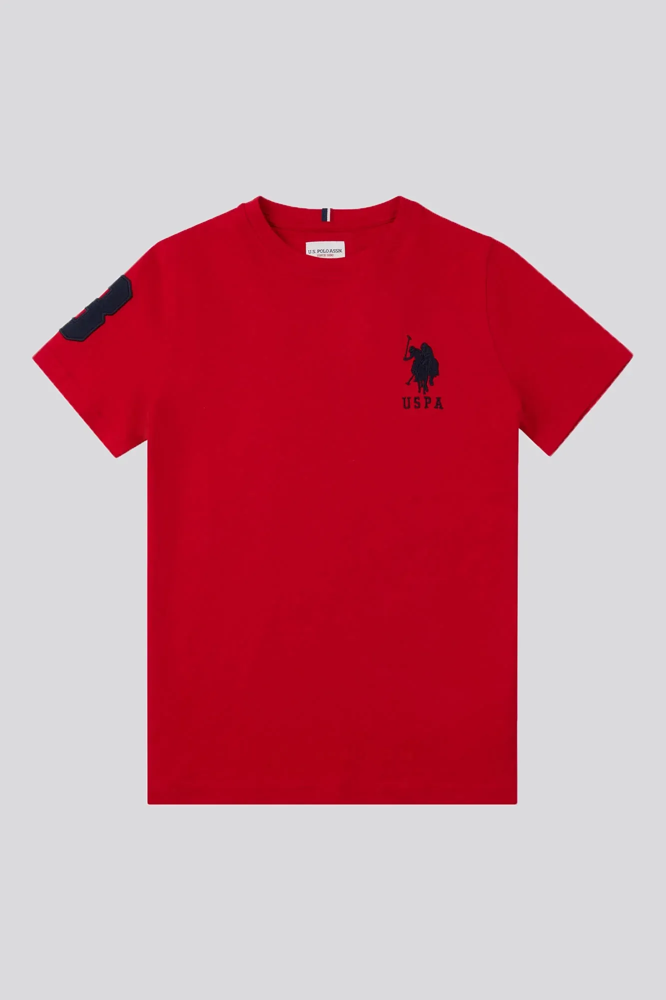 U.S. POLO ASSN.  - T-SHIRT PLAYER 3 T-SHIRT  NAVY / RED