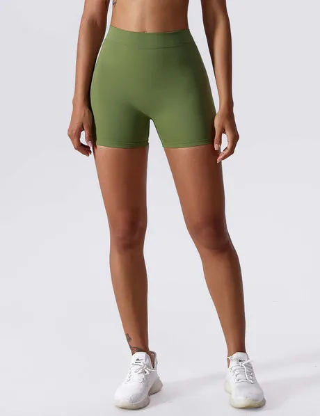 V-back Ruched Shorts
