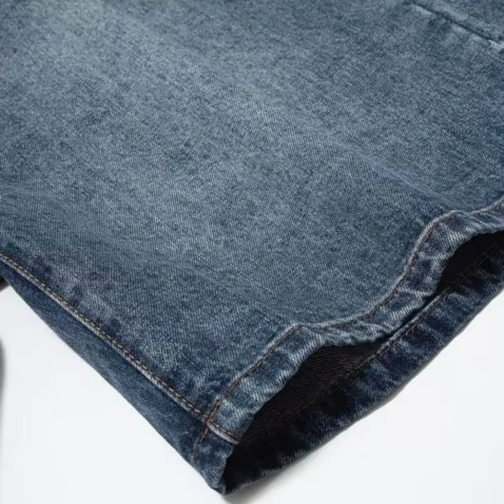 Vintage Washed Belted Denim Shorts
