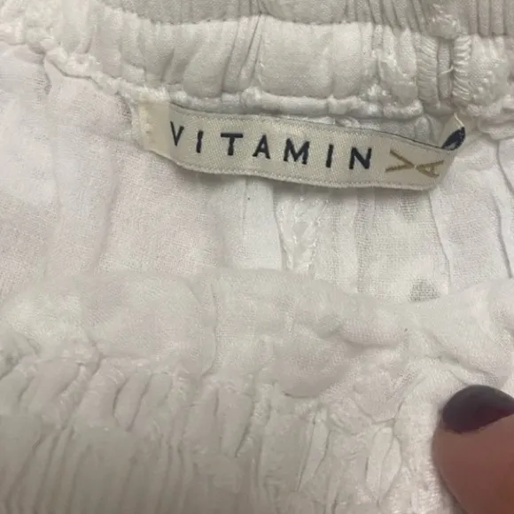 Vitamin A Eyelet Cassidy Swim Cover-Up Shorts