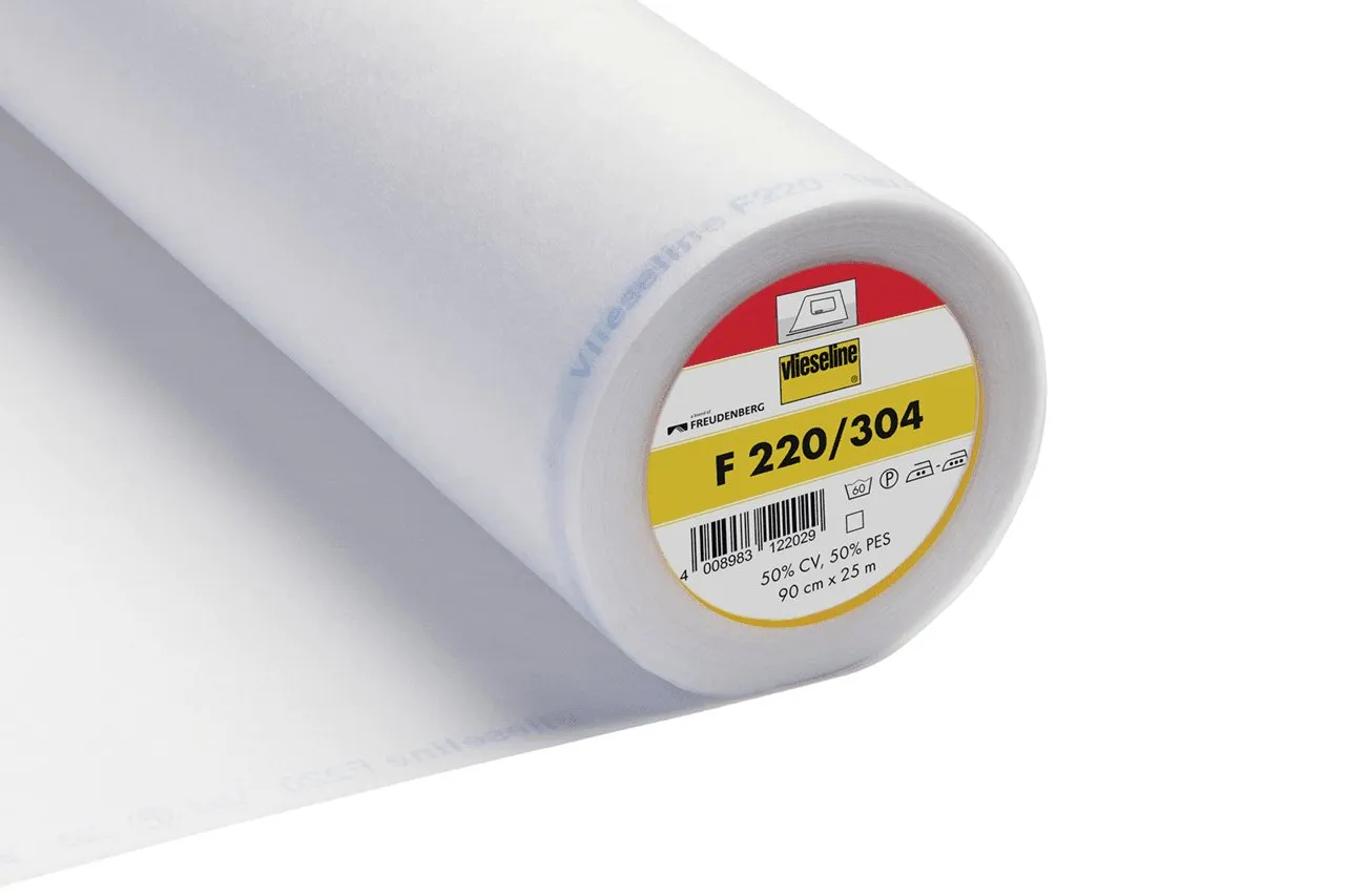 Vlieseline Fusible Interfacing - F220/304 - Iron on Standard - White