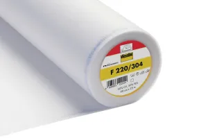 Vlieseline Fusible Interfacing - F220/304 - Iron on Standard - White