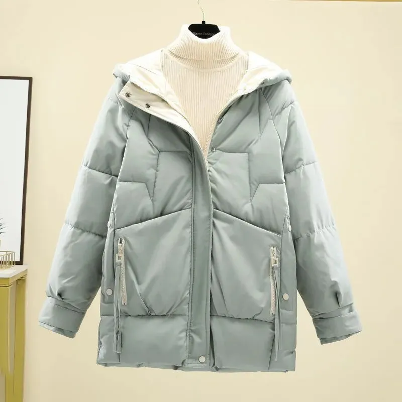 Warm jacket with hood - Laurena