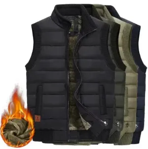 Warm outdoor jacket with lining for men