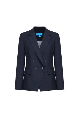 Water & Oil Repellent Double-Breasted Suit Blazer