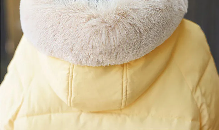 Water-resistant Padded Puffer Jacket with Toggle Button Closure