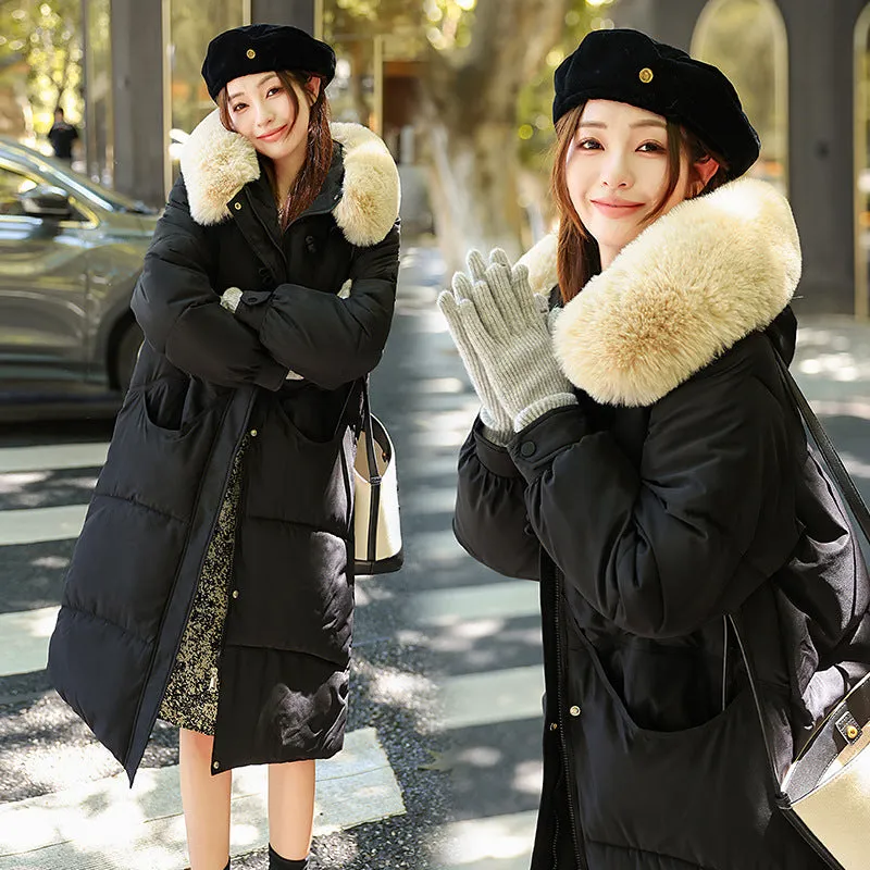 Water-resistant Padded Puffer Jacket with Toggle Button Closure