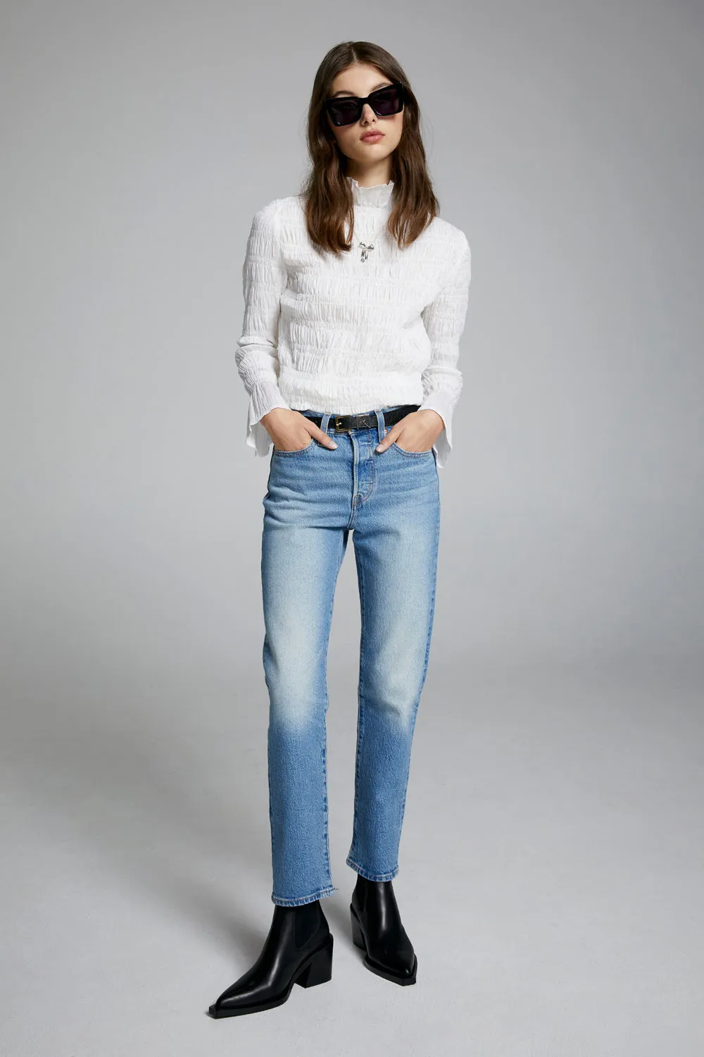 Wedgie Straight Jeans Calling All Blues