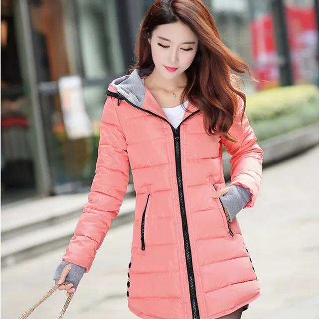 women winter hooded warm coat