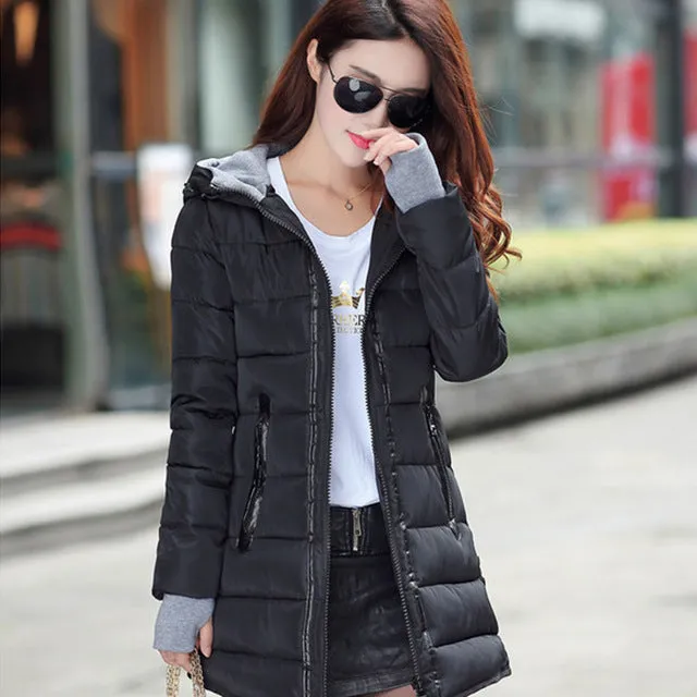 women winter hooded warm coat