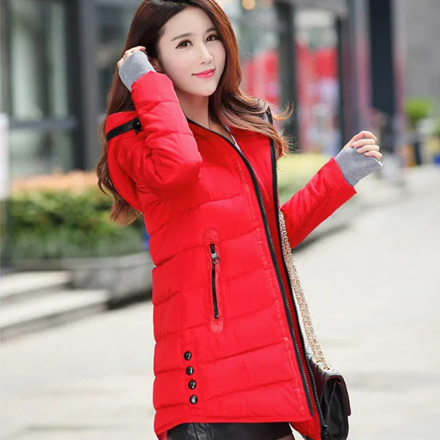 women winter hooded warm coat
