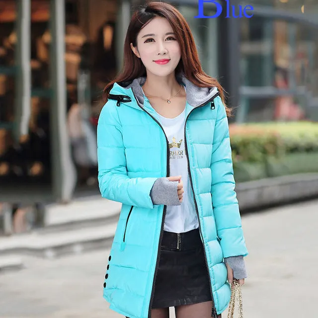 women winter hooded warm coat