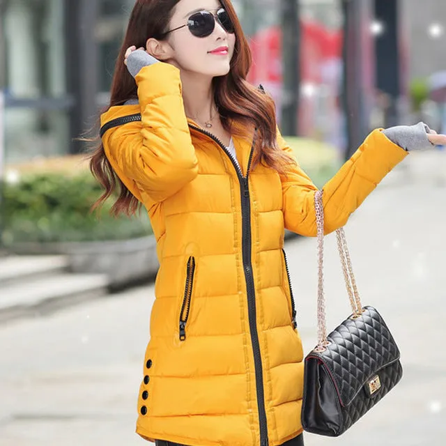 women winter hooded warm coat
