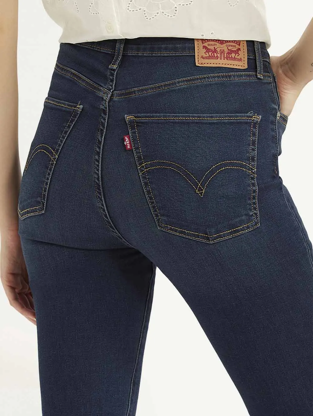 Women's Blue Slim Fit High Rise Jeans