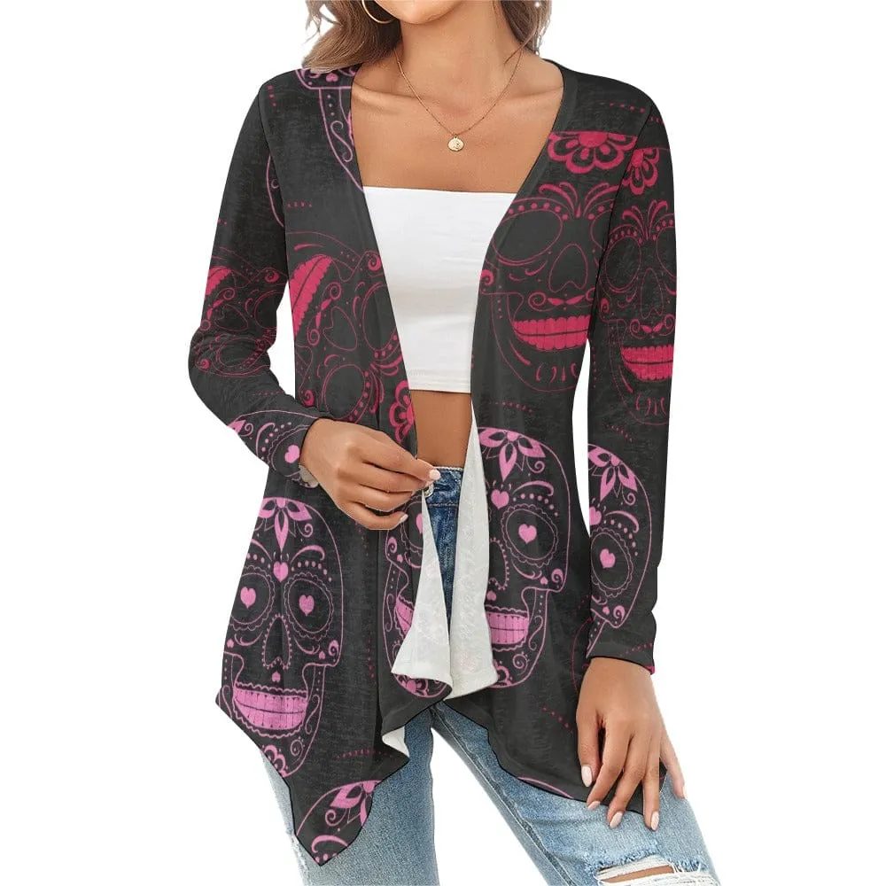 Women's Skulls Print knitted cardigan